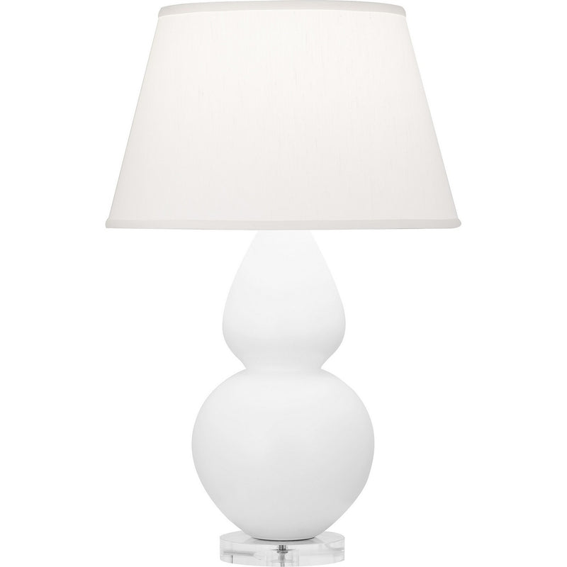 Robert Abbey MDY62 One Light Table Lamp, Matte Daisy Glazed Ceramic w/Lucite