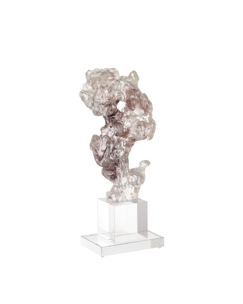 Currey and Company 1200-0974 Sculpture, Purple Pink/Clear