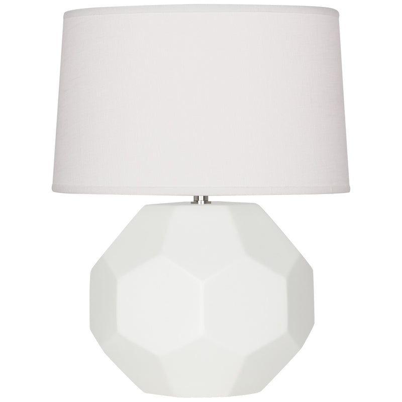 Robert Abbey MLY01 One Light Table Lamp, Matte Lily Glazed Ceramic