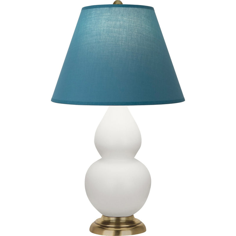 Robert Abbey MLY50B One Light Accent Lamp, Matte Lily Glazed Ceramic w/Antique Natural Brass