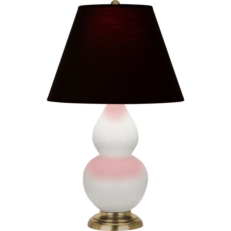 Robert Abbey MLY50K One Light Accent Lamp, Matte Lily Glazed Ceramic w/Antique Natural Brass