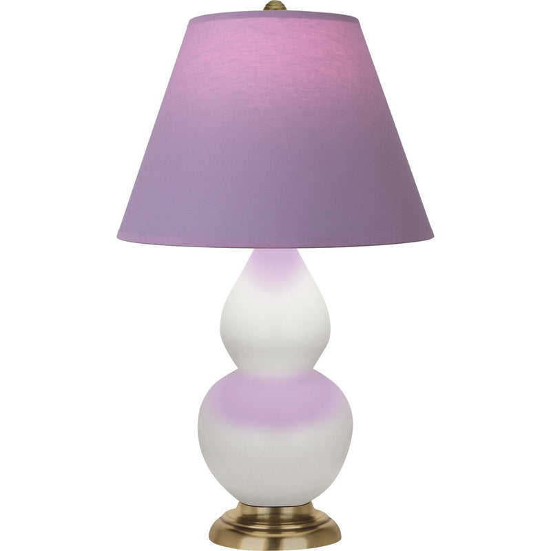 Robert Abbey MLY50L One Light Accent Lamp, Matte Lily Glazed Ceramic w/Antique Natural Brass