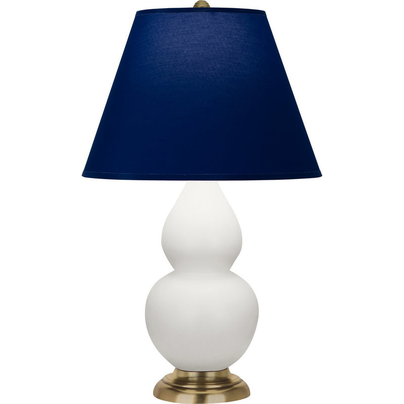 Robert Abbey MLY50N One Light Accent Lamp, Matte Lily Glazed Ceramic w/Antique Natural Brass