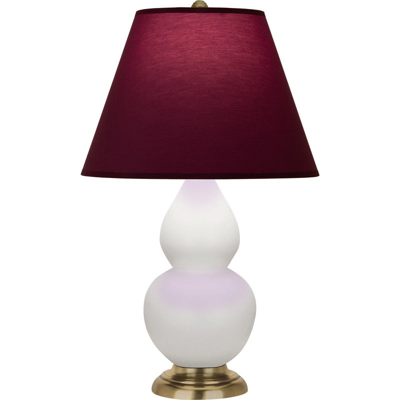 Robert Abbey MLY50P One Light Accent Lamp, Matte Lily Glazed Ceramic w/Antique Natural Brass