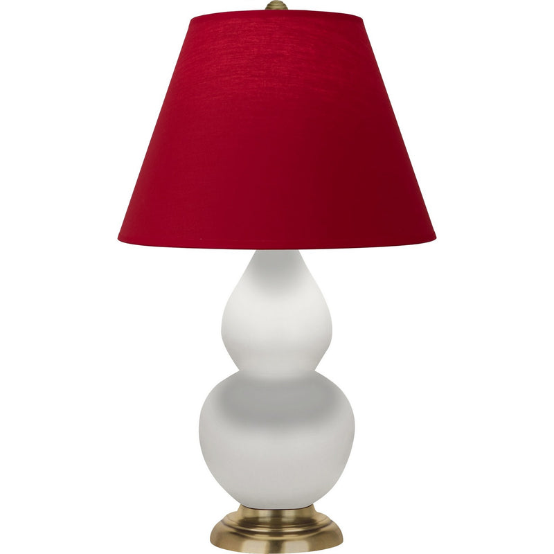 Robert Abbey MLY50R One Light Accent Lamp, Matte Lily Glazed Ceramic w/Antique Natural Brass