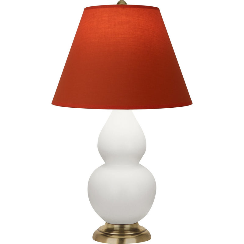 Robert Abbey MLY50T One Light Accent Lamp, Matte Lily Glazed Ceramic w/Antique Natural Brass
