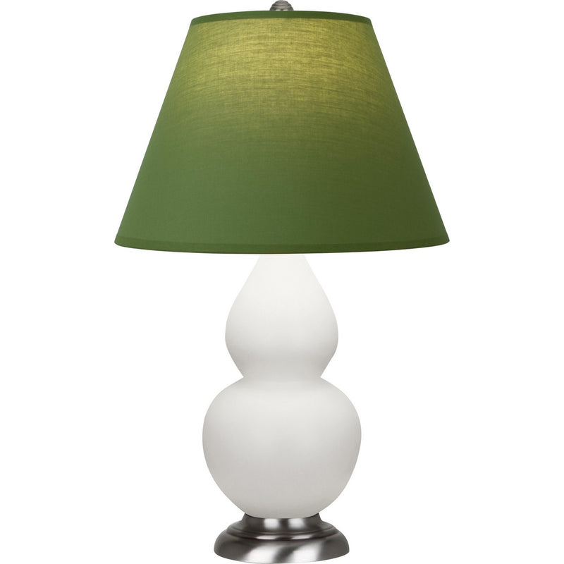 Robert Abbey MLY52G One Light Accent Lamp, Matte Lily Glazed Ceramic w/Antique Silver
