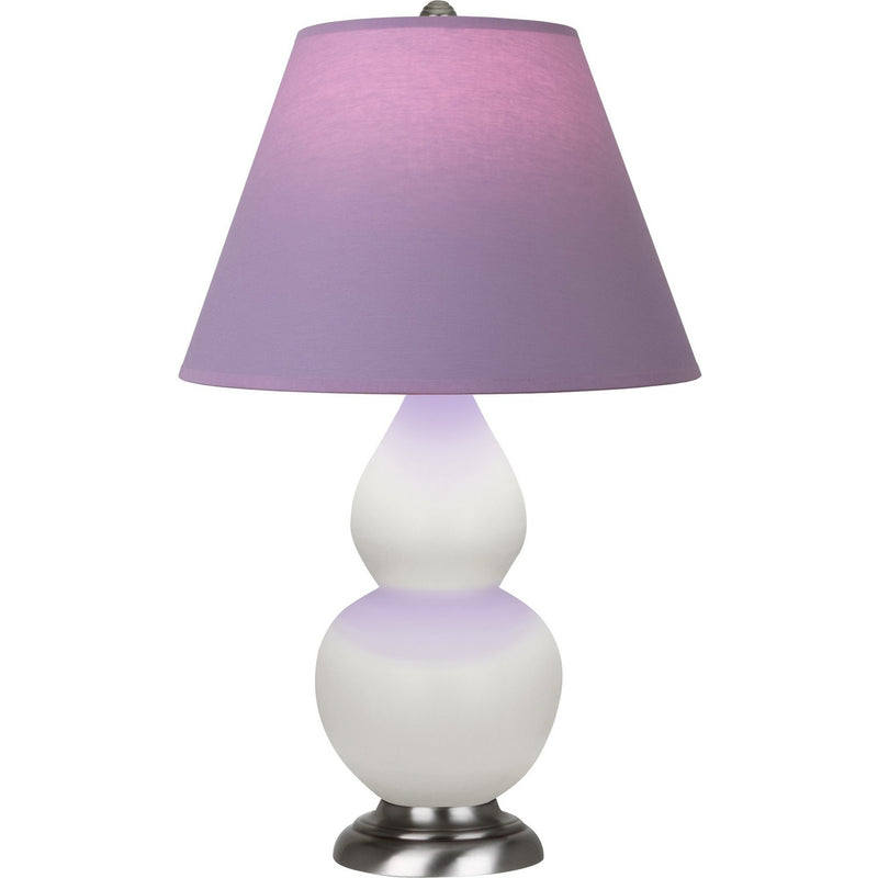 Robert Abbey MLY52L One Light Accent Lamp, Matte Lily Glazed Ceramic w/Antique Silver