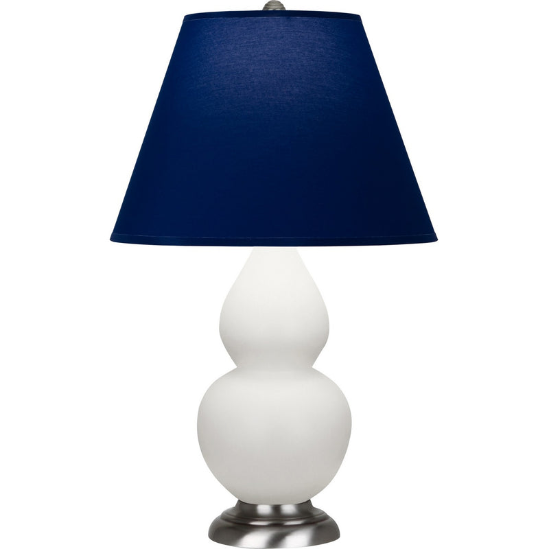 Robert Abbey MLY52N One Light Accent Lamp, Matte Lily Glazed Ceramic w/Antique Silver