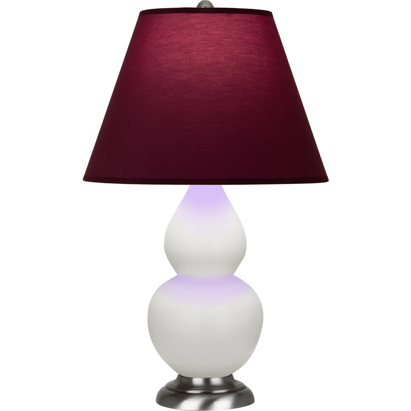 Robert Abbey MLY52P One Light Accent Lamp, Matte Lily Glazed Ceramic w/Antique Silver