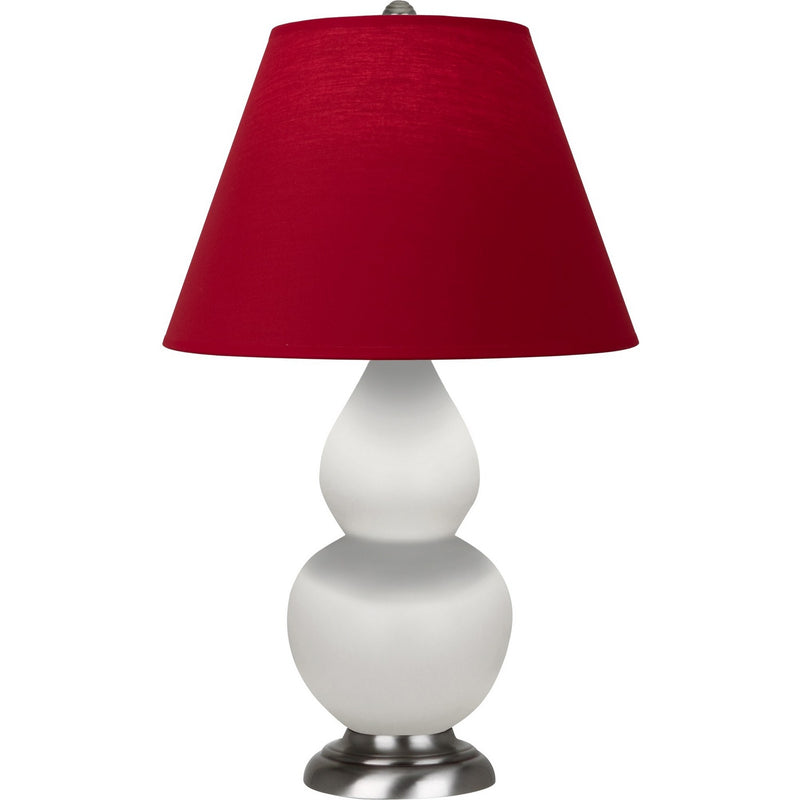 Robert Abbey MLY52R One Light Accent Lamp, Matte Lily Glazed Ceramic w/Antique Silver