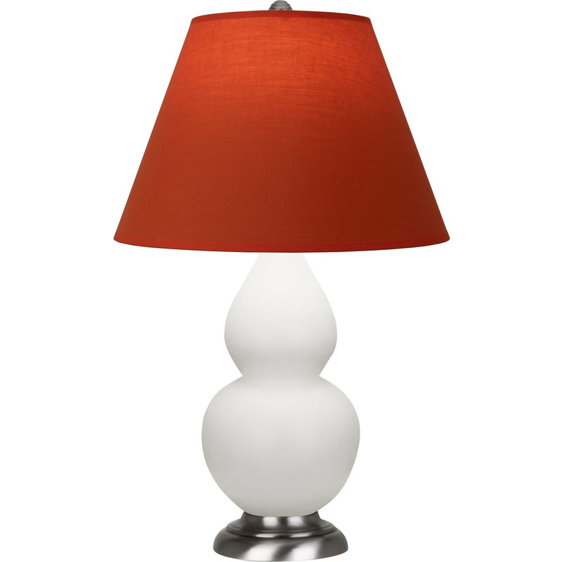 Robert Abbey MLY52T One Light Accent Lamp, Matte Lily Glazed Ceramic w/Antique Silver