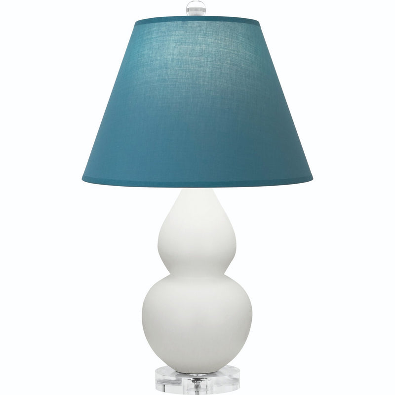 Robert Abbey MLY53B One Light Accent Lamp, Matte Lily Glazed Ceramic w/Lucite