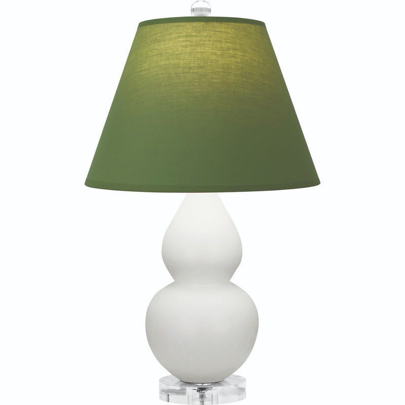 Robert Abbey MLY53G One Light Accent Lamp, Matte Lily Glazed Ceramic w/Lucite