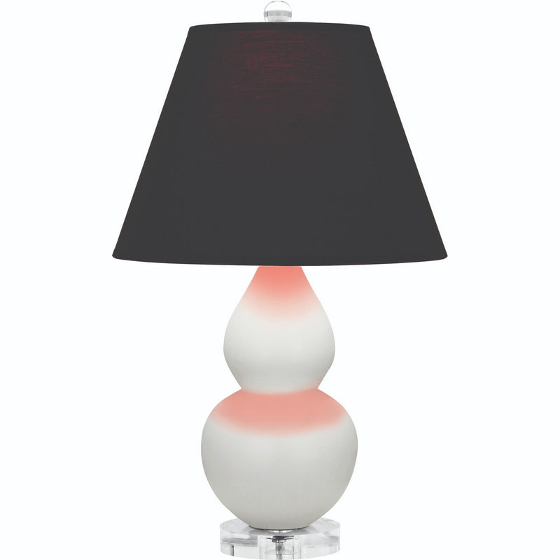 Robert Abbey MLY53K One Light Accent Lamp, Matte Lily Glazed Ceramic w/Lucite