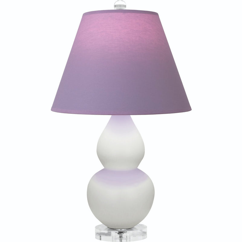 Robert Abbey MLY53L One Light Accent Lamp, Matte Lily Glazed Ceramic w/Lucite