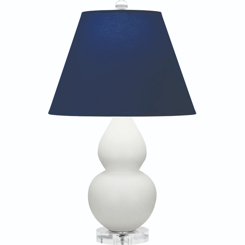 Robert Abbey MLY53N One Light Accent Lamp, Matte Lily Glazed Ceramic w/Lucite