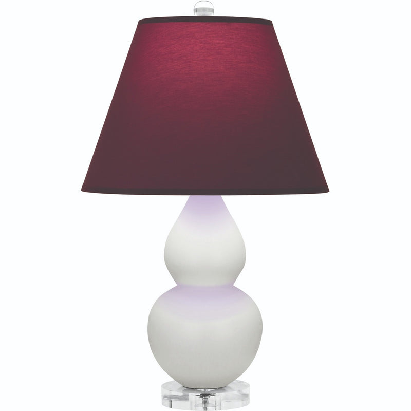 Robert Abbey MLY53P One Light Accent Lamp, Matte Lily Glazed Ceramic w/Lucite