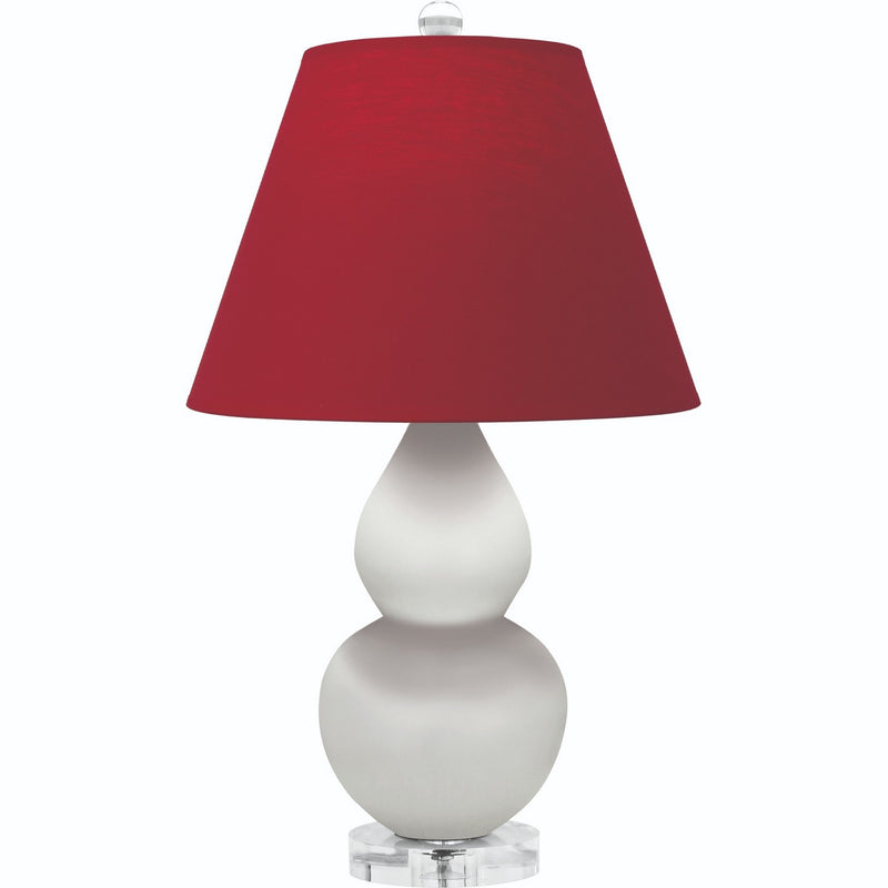 Robert Abbey MLY53R One Light Accent Lamp, Matte Lily Glazed Ceramic w/Lucite