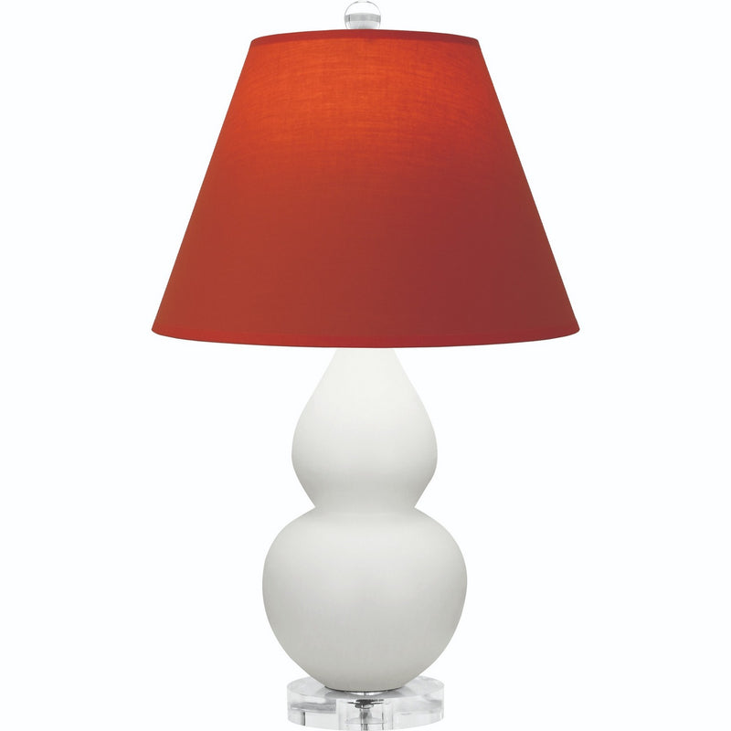 Robert Abbey MLY53T One Light Accent Lamp, Matte Lily Glazed Ceramic w/Lucite