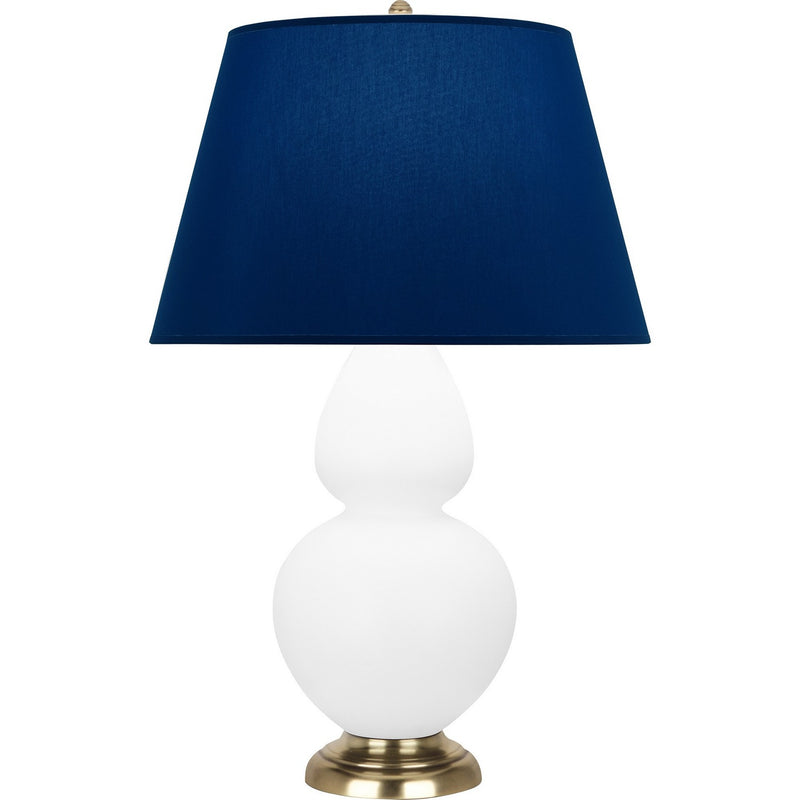 Robert Abbey MLY55N One Light Table Lamp, Matte Lily Glazed Ceramic w/Antique Natural Brass