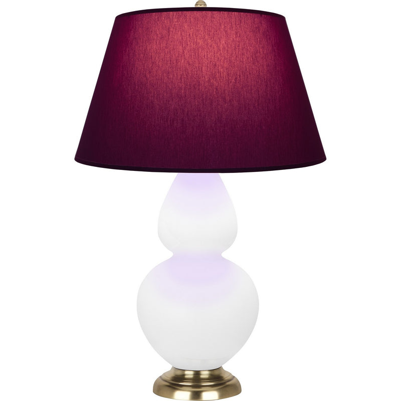 Robert Abbey MLY55P One Light Table Lamp, Matte Lily Glazed Ceramic w/Antique Natural Brass