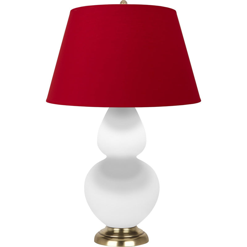 Robert Abbey MLY55R One Light Table Lamp, Matte Lily Glazed Ceramic w/Antique Natural Brass