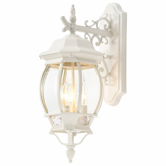 Nuvo Lighting 60-891 Three Light Outdoor Wall Lantern, White