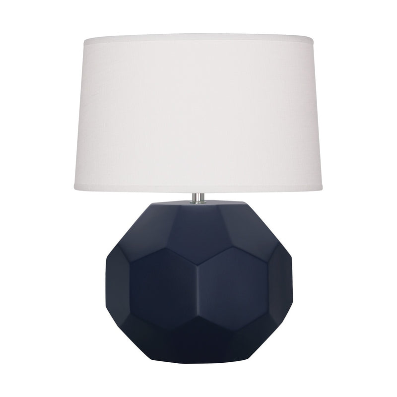 Robert Abbey MMB02 One Light Accent Lamp, Matte Midnight Blue Glazed Ceramic