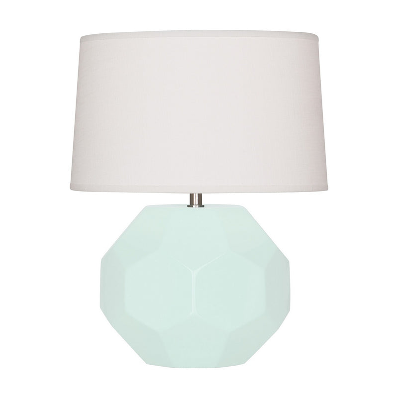 Robert Abbey MN02 One Light Accent Lamp, Mint Glazed Ceramic