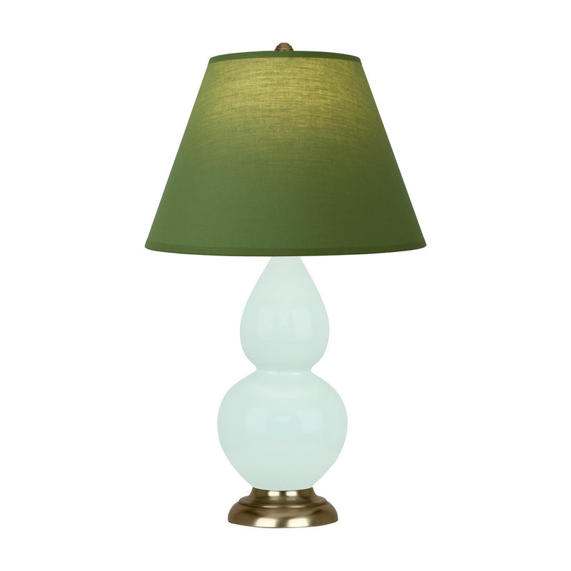 Robert Abbey MN10G One Light Accent Lamp, Mint Glazed Ceramic w/Antique Natural Brass
