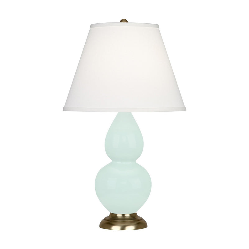 Robert Abbey MN10X One Light Accent Lamp, Mint Glazed Ceramic w/Antique Natural Brass