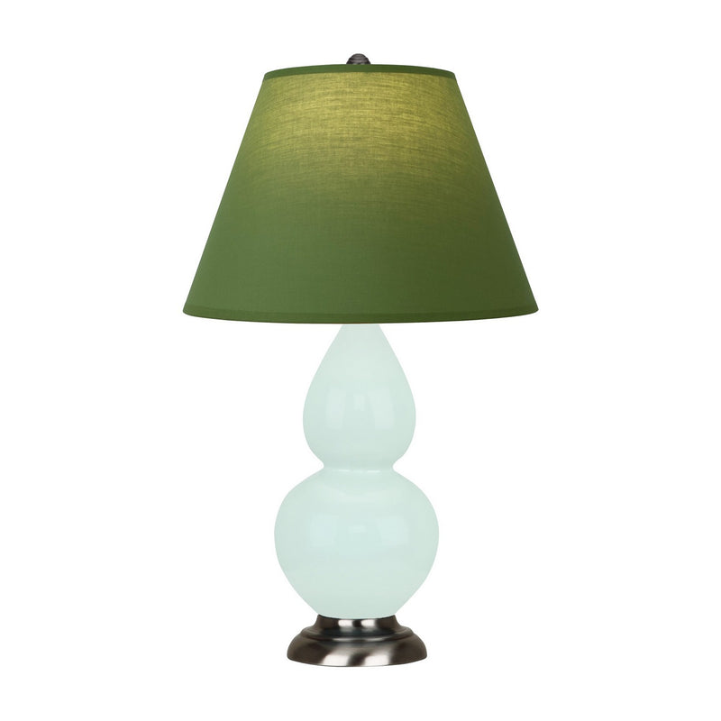 Robert Abbey MN12G One Light Accent Lamp, Mint Glazed Ceramic w/Antique Silver