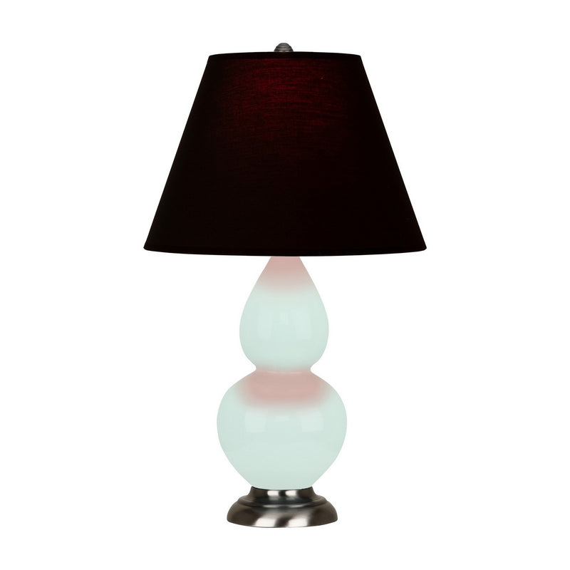 Robert Abbey MN12K One Light Accent Lamp, Mint Glazed Ceramic w/Antique Silver