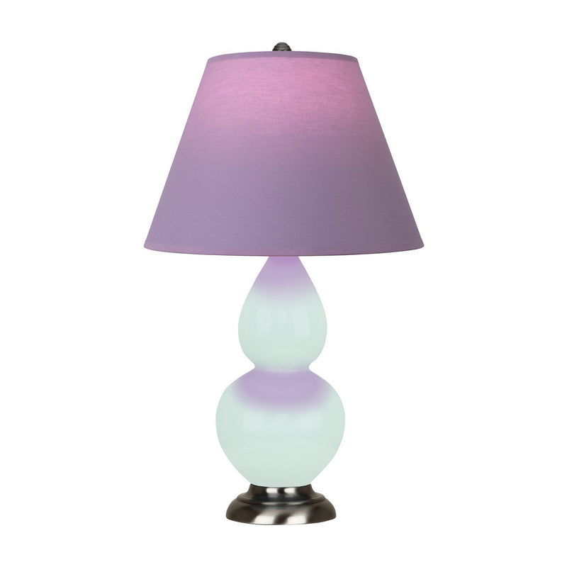 Robert Abbey MN12L One Light Accent Lamp, Mint Glazed Ceramic w/Antique Silver