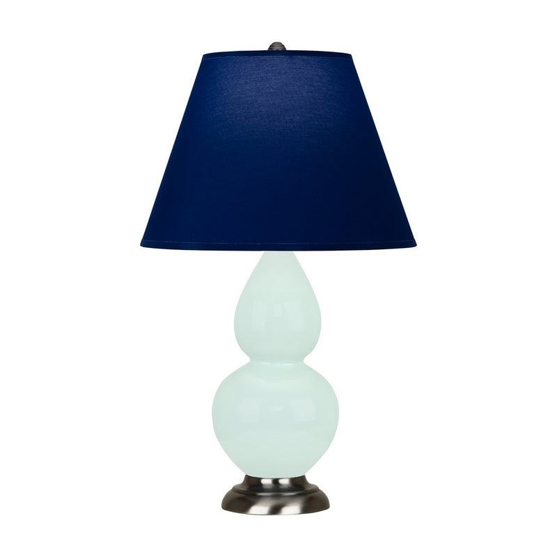 Robert Abbey MN12N One Light Accent Lamp, Mint Glazed Ceramic w/Antique Silver