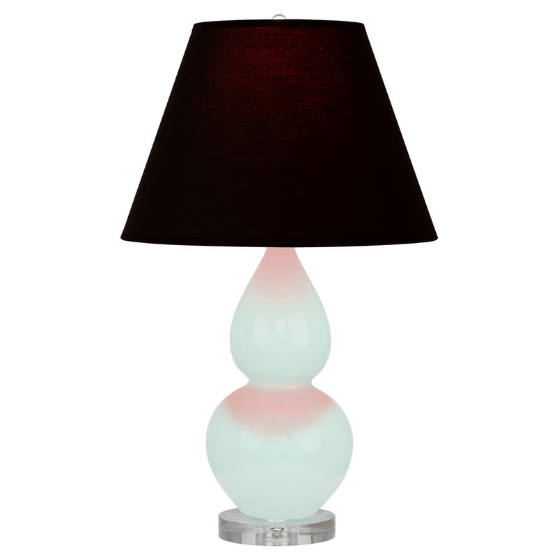 Robert Abbey MN13K One Light Accent Lamp, Mint Glazed Ceramic w/Lucite