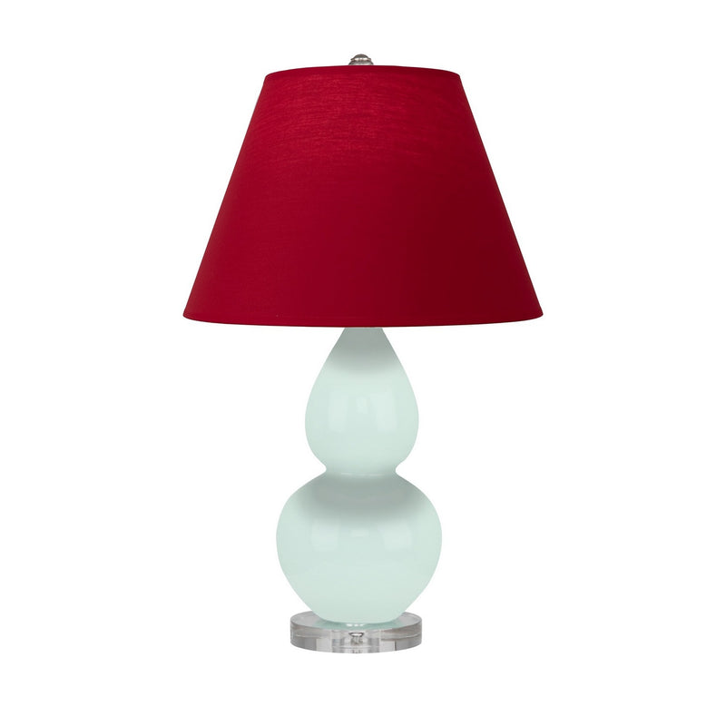 Robert Abbey MN13R One Light Accent Lamp, Mint Glazed Ceramic w/Lucite