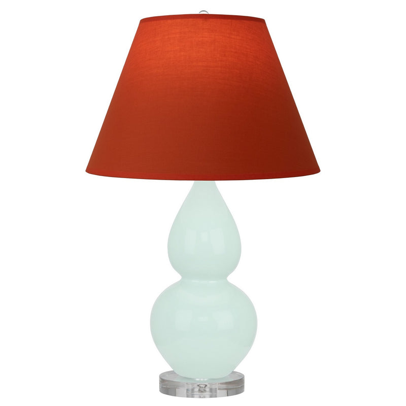 Robert Abbey MN13T One Light Accent Lamp, Mint Glazed Ceramic w/Lucite