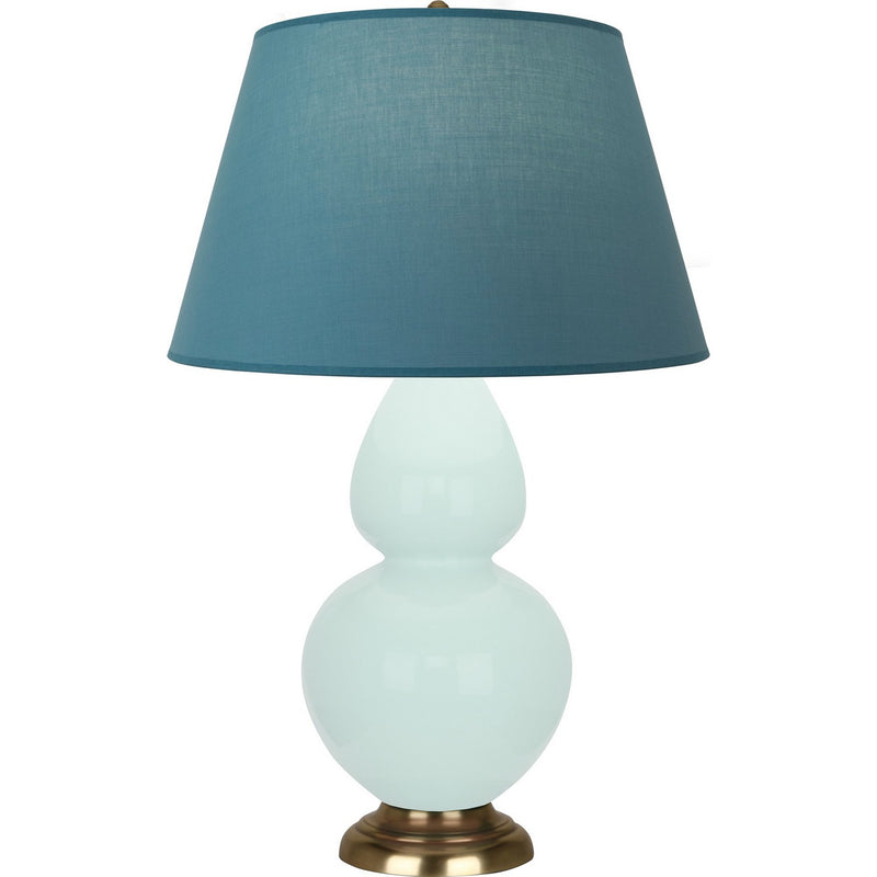 Robert Abbey MN20B One Light Table Lamp, Mint Glazed Ceramic w/Antique Natural Brass