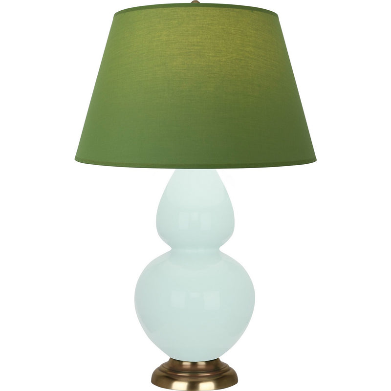 Robert Abbey MN20G One Light Table Lamp, Mint Glazed Ceramic w/Antique Natural Brass