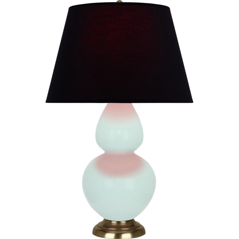 Robert Abbey MN20K One Light Table Lamp, Mint Glazed Ceramic w/Antique Natural Brass