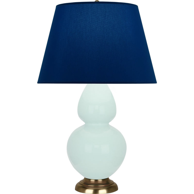 Robert Abbey MN20N One Light Table Lamp, Mint Glazed Ceramic w/Antique Natural Brass