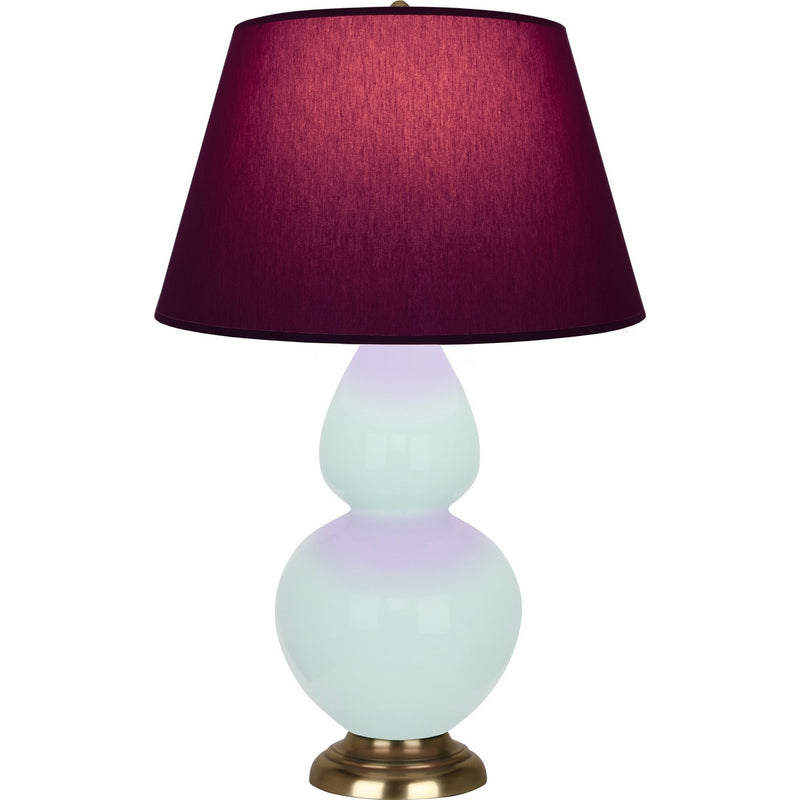 Robert Abbey MN20P One Light Table Lamp, Mint Glazed Ceramic w/Antique Natural Brass