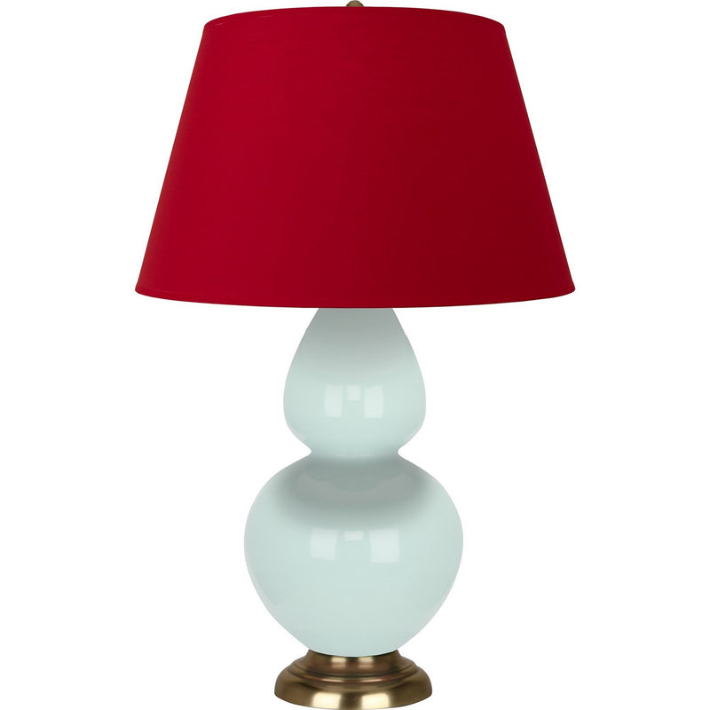 Robert Abbey MN20R One Light Table Lamp, Mint Glazed Ceramic w/Antique Natural Brass