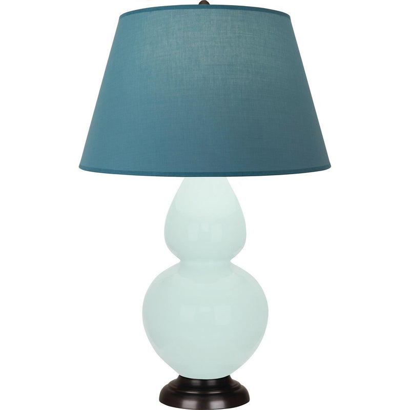Robert Abbey MN21B One Light Table Lamp, Mint Glazed Ceramic w/Deep Patina Bronze