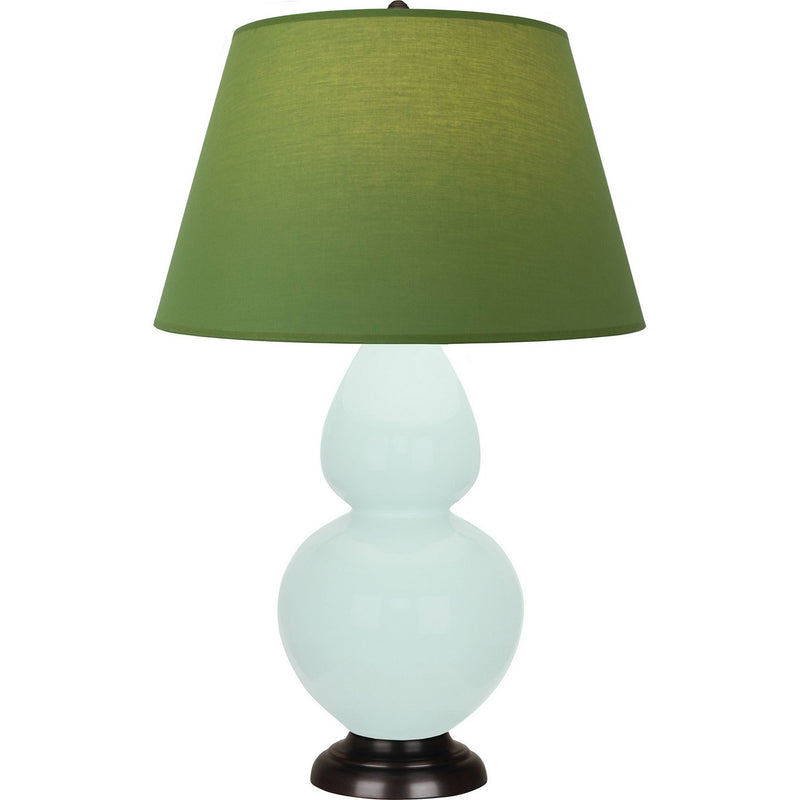 Robert Abbey MN21G One Light Table Lamp, Mint Glazed Ceramic w/Deep Patina Bronze