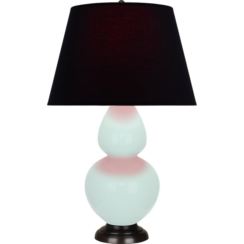 Robert Abbey MN21K One Light Table Lamp, Mint Glazed Ceramic w/Deep Patina Bronze