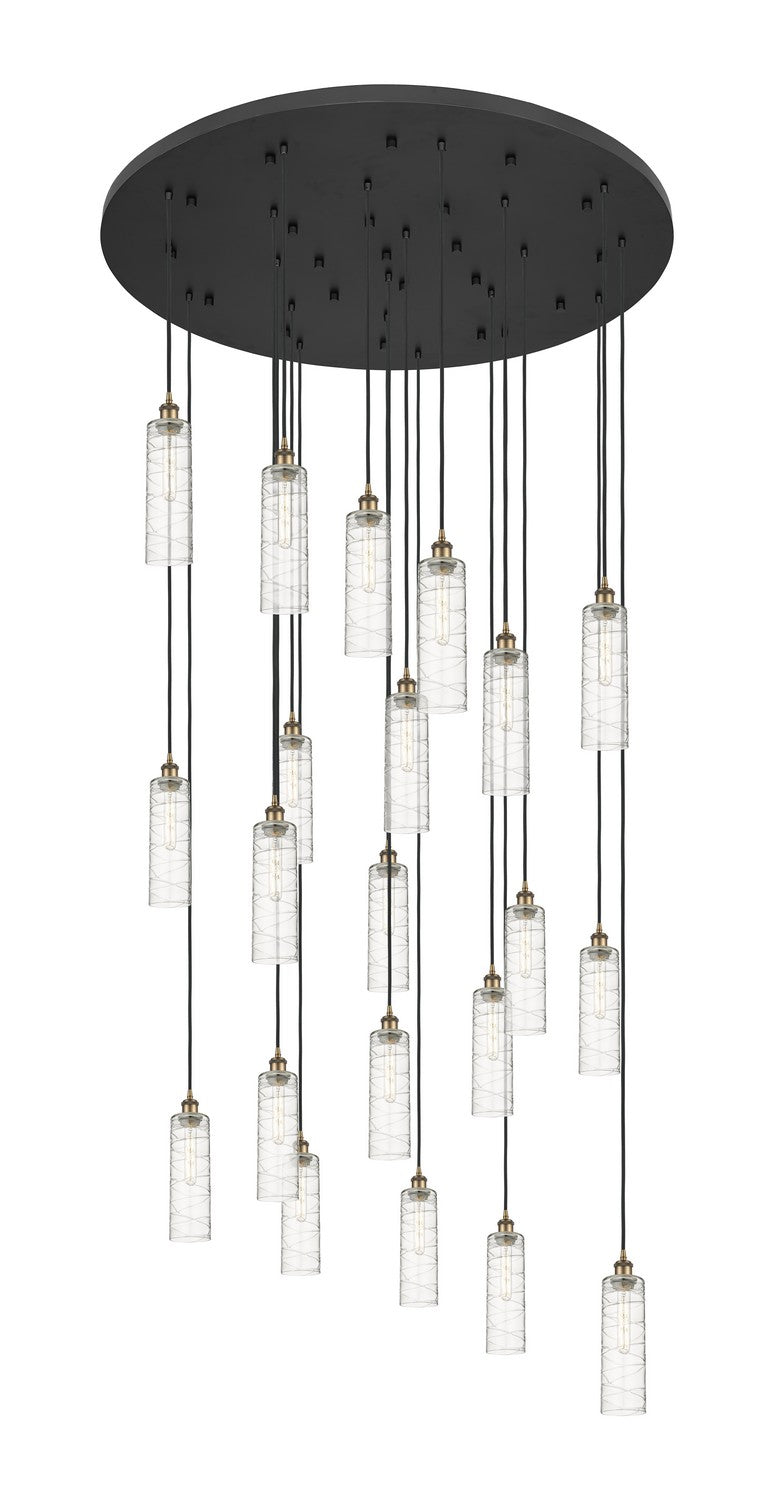 Innovations 148BK-B-21P-BB-G434-12DE 21 Light Pendant, Brushed Brass
