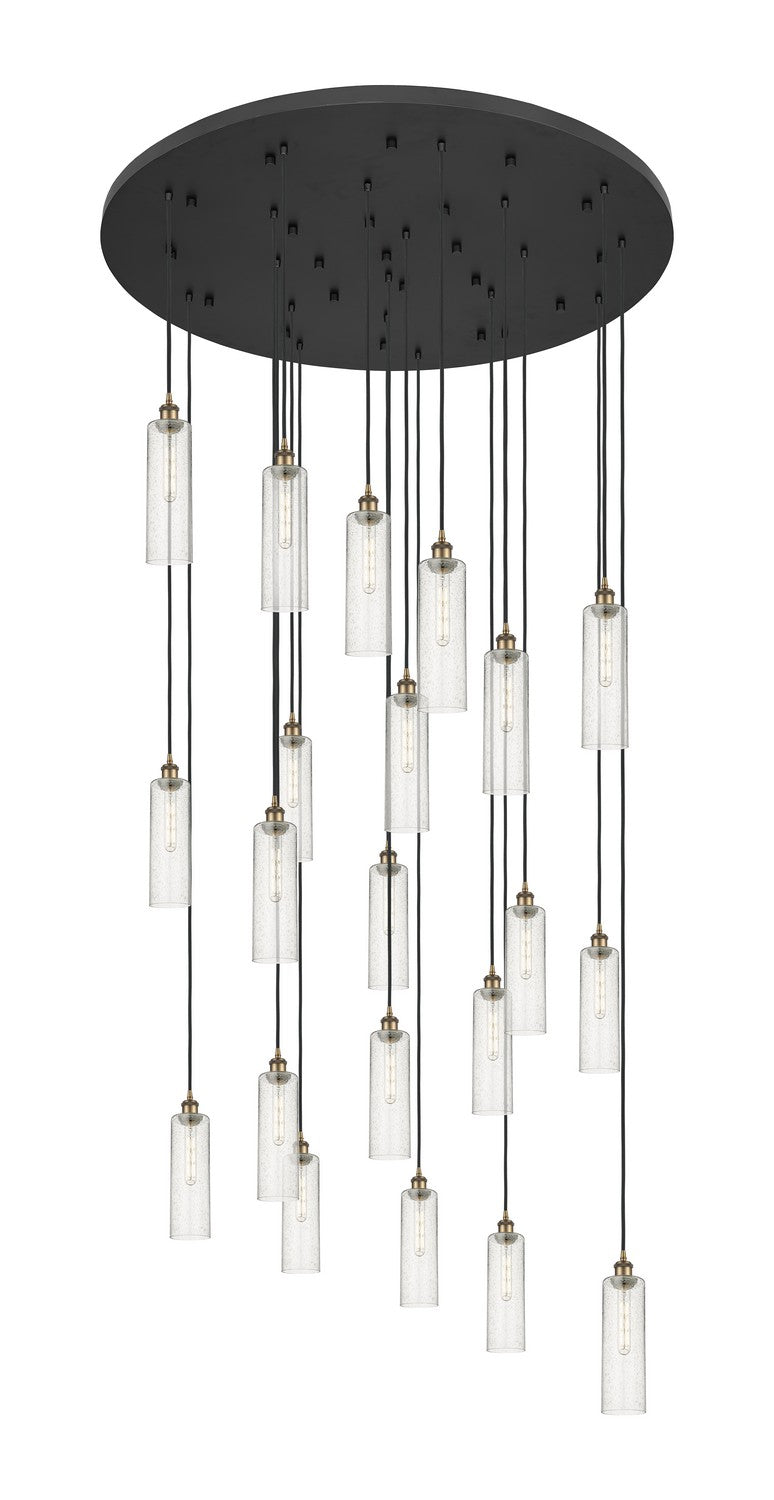 Innovations 148BK-B-21P-BB-G434-12SDY 21 Light Pendant, Brushed Brass